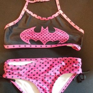 Girls Batman/Batgirl 2-Peice Swimsuit 6-6X